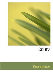 Cours,1116125773,9781116125771