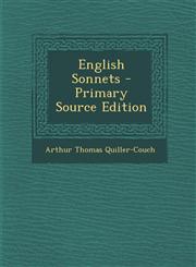 English Sonnets - Primary Source Edition,1295280272,9781295280278