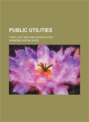 Public Utilities; Their Cost New and Depreciation,1458960226,9781458960221