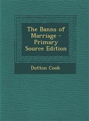 Banns of Marriage,1289732167,9781289732165