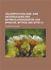 Volkerpsychologie (1),1234519623,9781234519629