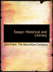 Essays Historical and Literary,1140412914,9781140412915