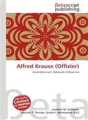 Alfred Krause (Offizier),6134838748,9786134838740