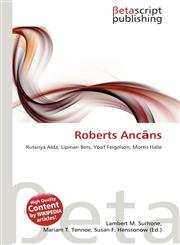 Roberts Ancāns,6135477846,9786135477849