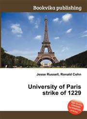 University of Paris Strike of 1229,5512175947,9785512175941