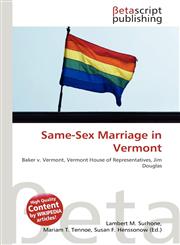 Same-Sex Marriage in Vermont,6135219669,9786135219661