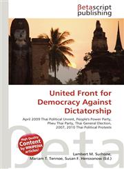 United Front for Democracy Against Dictatorship,6135042270,9786135042276