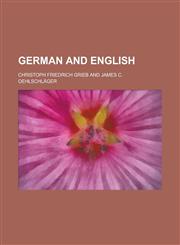 German and English,1130513874,9781130513875