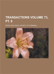 Transactions Volume 73, PT. 9,1234121115,9781234121112
