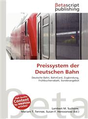Preissystem der Deutschen Bahn,6134769363,9786134769365