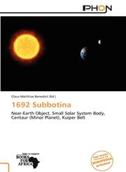 1692 Subbotina,6138644263,9786138644262