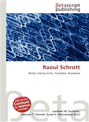 Raoul Schrott,6134848484,9786134848480