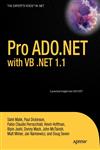 Pro ADO.NET with VB .Net 1.1,1590594347,9781590594346