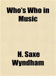 Who's Who in Music,1153429209,9781153429207