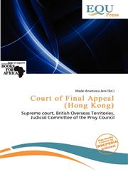 Court of Final Appeal (Hong Kong),6137147991,9786137147993