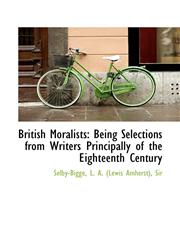 British Moralists Being Selections from Writers Principally of the Eighteenth Century,1110384572,9781110384570
