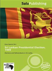 Sri Lankan Presidential Election, 1999,6139207045,9786139207046