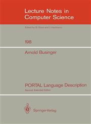 PORTAL Language Description 2nd Edition,3540189602,9783540189602