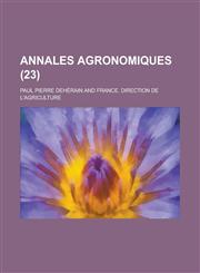 Annales Agronomiques (23 ),1154772888,9781154772883
