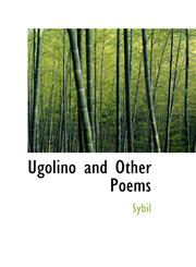 Ugolino and Other Poems,1103414992,9781103414994