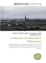 Criticism of Jehovah's Witnesses,6130251661,9786130251666