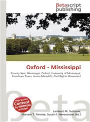 Oxford - Mississippi,6130450192,9786130450199