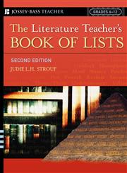 The Literature Teacher's Book of Lists,0787975508,9780787975500