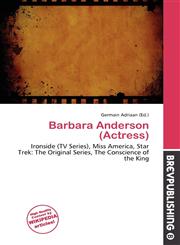 Barbara Anderson (Actress),6136974614,9786136974613