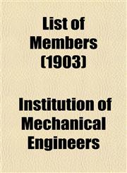 List of Members (1903),1152389181,9781152389182