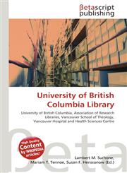 University of British Columbia Library,6133647752,9786133647756