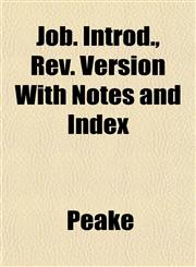 Job. Introd., Rev. Version With Notes and Index,1152351893,9781152351899