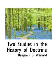 Two Studies in the History of Doctrine,1117201732,9781117201733