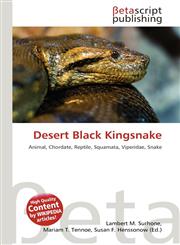 Desert Black Kingsnake,613518038X,9786135180381