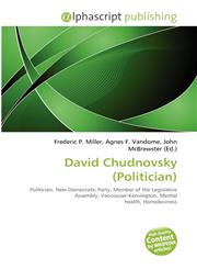 David Chudnovsky (Politician),6134318833,9786134318839