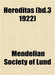 Hereditas (bd.3 1922),1152934422,9781152934429