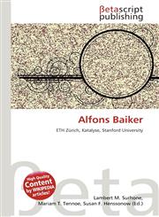 Alfons Baiker,6134746983,9786134746984
