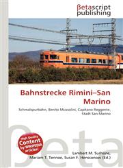 Bahnstrecke Rimini-San Marino,6135074016,9786135074017