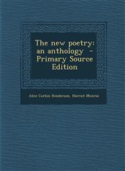 New Poetry An Anthology,1289637334,9781289637330