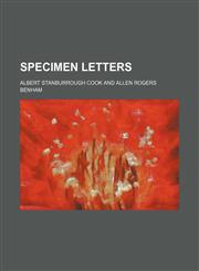 Specimen letters,1154398676,9781154398670