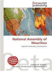 National Assembly of Mauritius,6135471856,9786135471854