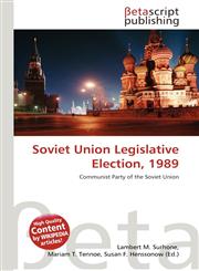 Soviet Union Legislative Election, 1989,6135484958,9786135484953