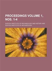 Proceedings Volume 1, nos. 1-4,1231041501,9781231041505