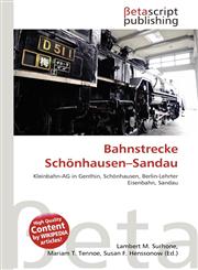 Bahnstrecke Schönhausen-Sandau,613513812X,9786135138122