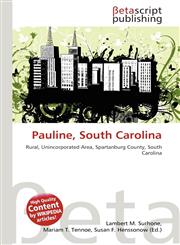 Pauline, South Carolina,6134462225,9786134462228