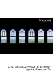 Draysonia,1140557548,9781140557548