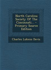 North Carolina Society of the Cincinnati... - Primary Source Edition,1294786199,9781294786191