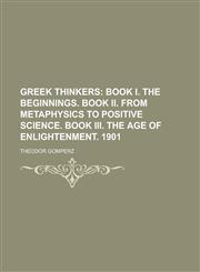 Greek Thinkers,1236860373,9781236860378