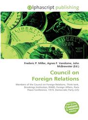 Council on Foreign Relations,6130045417,9786130045418