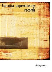 Calcutta paperchasing records,1117362795,9781117362793