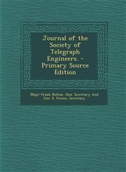 Journal of the Society of Telegraph Engineers.,1289567131,9781289567132